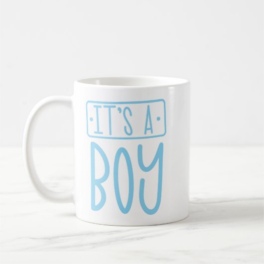 Vieren Nieuwe Baby Boy Baby shower Gift Mok (Links)