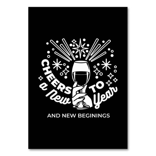 Vieren Nieuwe Beginningen Wijnglas Illustratie 2 Kaart (Voorkant)