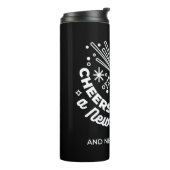 Vieren Nieuwe Beginningen Wijnglas Illustratie 2 Thermosbeker (Gedraaid links)