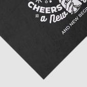 Vieren Nieuwe Beginningen Wijnglas Illustratie 2 Tissuepapier (Detail)