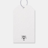 Vieren Nieuwe Beginningen Wijnglas Illustratie Cadeaulabel (Achterkant)