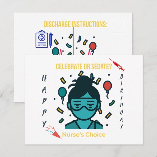 Vieren of Verdoven? De Keuze van de Verpleegster – Briefkaart (Voorkant / Achterkant)