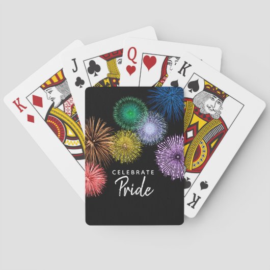 Vieren Pride Vuurwerk 🎆🌈 Pokerkaarten (Achterkant)