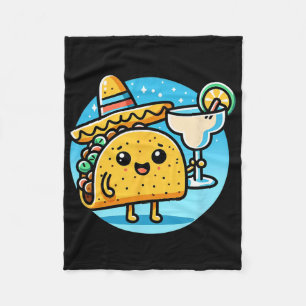 Vieren Taco Margarita Feestelijke Mexicaanse Food Fleece Deken