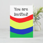 Vieren, uitnodiging, alle gelegenheden kaart (Staand voorkant)