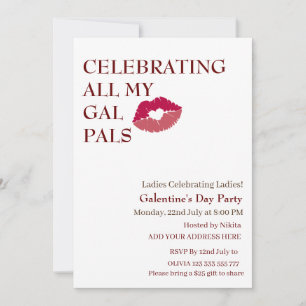 VIEREN VAN AL MIJN GAL Galentine's dag meisjes nac Kaart