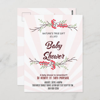 Vieren van de komst van uw kleine wonder! briefkaart