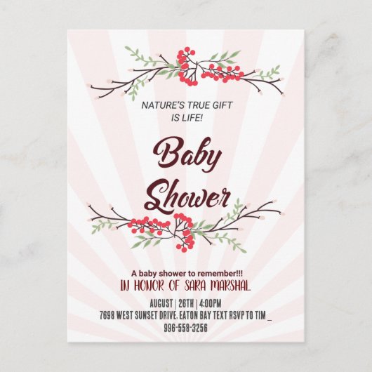 Vieren van de komst van uw kleine wonder! briefkaart (Voorkant)