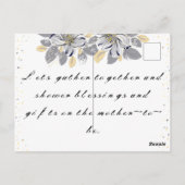 Vieren van de komst van uw kleine wonder! briefkaart (Achterkant)