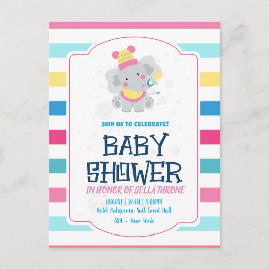 Vieren van de komst van uw kleine wonder! briefkaart (Voorkant)