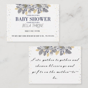 Vieren van de komst van uw kleine wonder! informatiekaartje