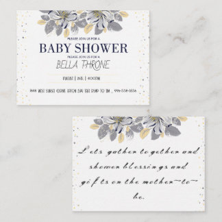 Vieren van de komst van uw kleine wonder! informatiekaartje