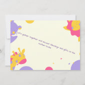 Vieren van de komst van uw kleine wonder! kaart (Achterkant)