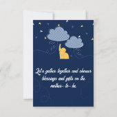 Vieren van de komst van uw kleine wonder! kaart (Achterkant)