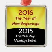 Vieren van de scheiding metalen ornament (Voorkant)