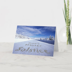 Vieren van de winterzonnewende feestdagen kaart