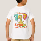 Vieren van de zevende verjaardag t-shirt (Achterkant)