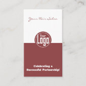 Vieren van een partnerschap Hair Stylist Dank u Visitekaartje (Voorkant)