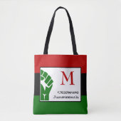 VIEREN VAN HET JUTEENTH  MONOGRAM TOTE BAG (Voorkant)