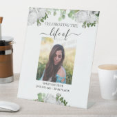 Vieren van het leven bloemenéén foto reclamebord met voetstuk (Insitu)