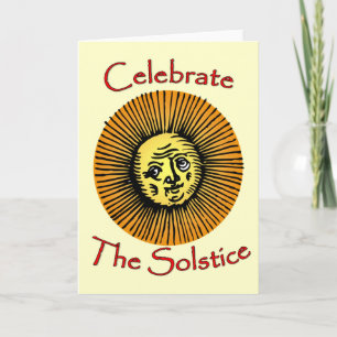 Vieren van het Solstice Wenskaart Kaart
