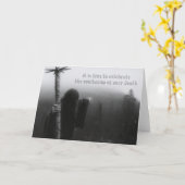 Vieren van het versnellen van je dood (verjaardag) kaart (Gele Bloem)