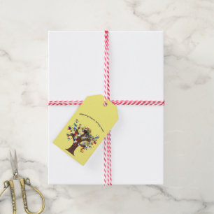 Vieren van vlaggen Hispanic Heritage Month Cadeaulabel