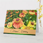 Vieren - Verjaardag Kaart (Gele Bloem)