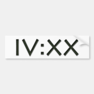 vierentwintig bumpersticker