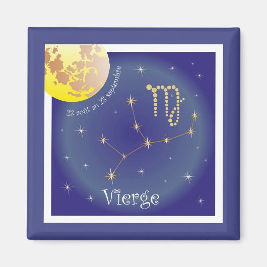 Vierge 23 août au 23 septembre Magnet (Voorkant)