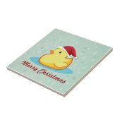 Viergele rubbereend teeltegel tegeltje (Zijkant)