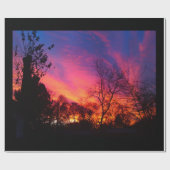 Vierig zonnebrandpapier cadeaupapier (Vlak)