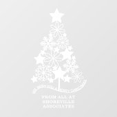 Vierige kerststijl aangepaste structuur raamsticker (Vel)