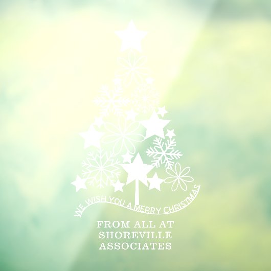 Vierige kerststijl aangepaste structuur raamsticker (Vel 3)