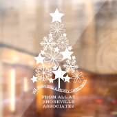 Vierige kerststijl aangepaste structuur raamsticker (Vel 2)