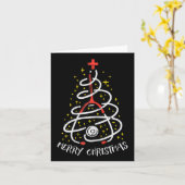 Vierige kerstzuster Xmas Scrub Top Women Stethos Kaart (Gele Bloem)