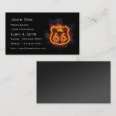 Vierige Route 66 Sign Visitekaartje (Voorkant / Achterkant)