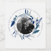 Viering 1e jaar GETROUWD Jubileum FOTO Wijn Etiket (Enkel label)