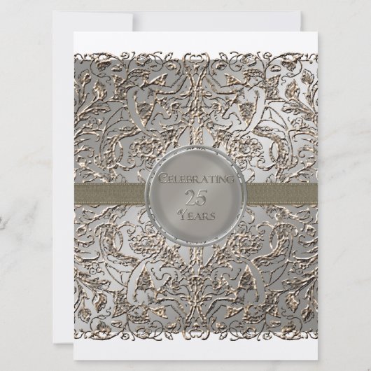 Viering 25 jaar, 25e Jubileum uitnodiging (Achterkant)