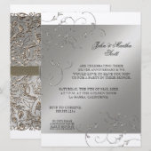 Viering 25 jaar, 25e Jubileum uitnodiging (Voorkant / Achterkant)