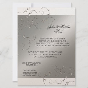 Viering 25 jaar, 25e Jubileum uitnodiging