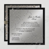 Viering 25 jaar, 25e Jubileum uitnodiging (Voorkant / Achterkant)