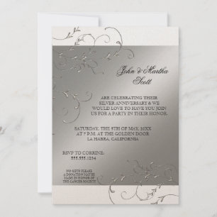 Viering 25 jaar, 25e Jubileum uitnodiging