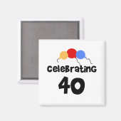 Viering 40 magneet (Voorkant / Achterkant)