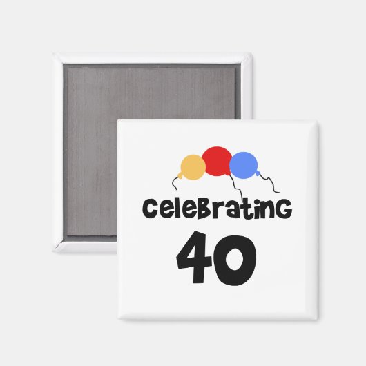 Viering 40 magneet (Voorkant / Achterkant)