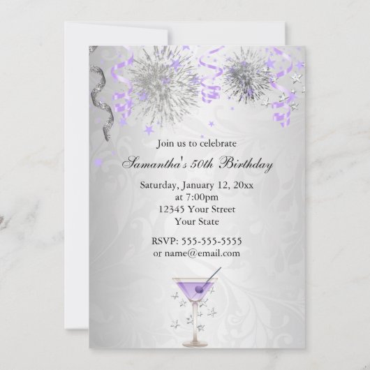 Viering 50 en uitnodiging tot feestdag (Achterkant)