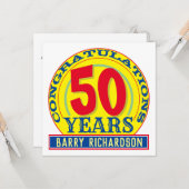 Viering 50 jaar kaart (Voorkant / Achterkant in situ)