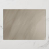 viering 50e verjaardag antiek grijs goudfoi folie uitnodiging (Achterkant)