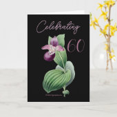 Viering 60 Orchidee door Pierre Redoute Kaart (Gele Bloem)