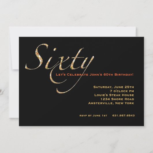 Viering 60 Uitnodiging (Voorkant)